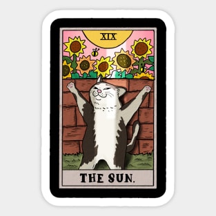 Funny cat | The Sun tarot deck - funny tarot cat Sticker